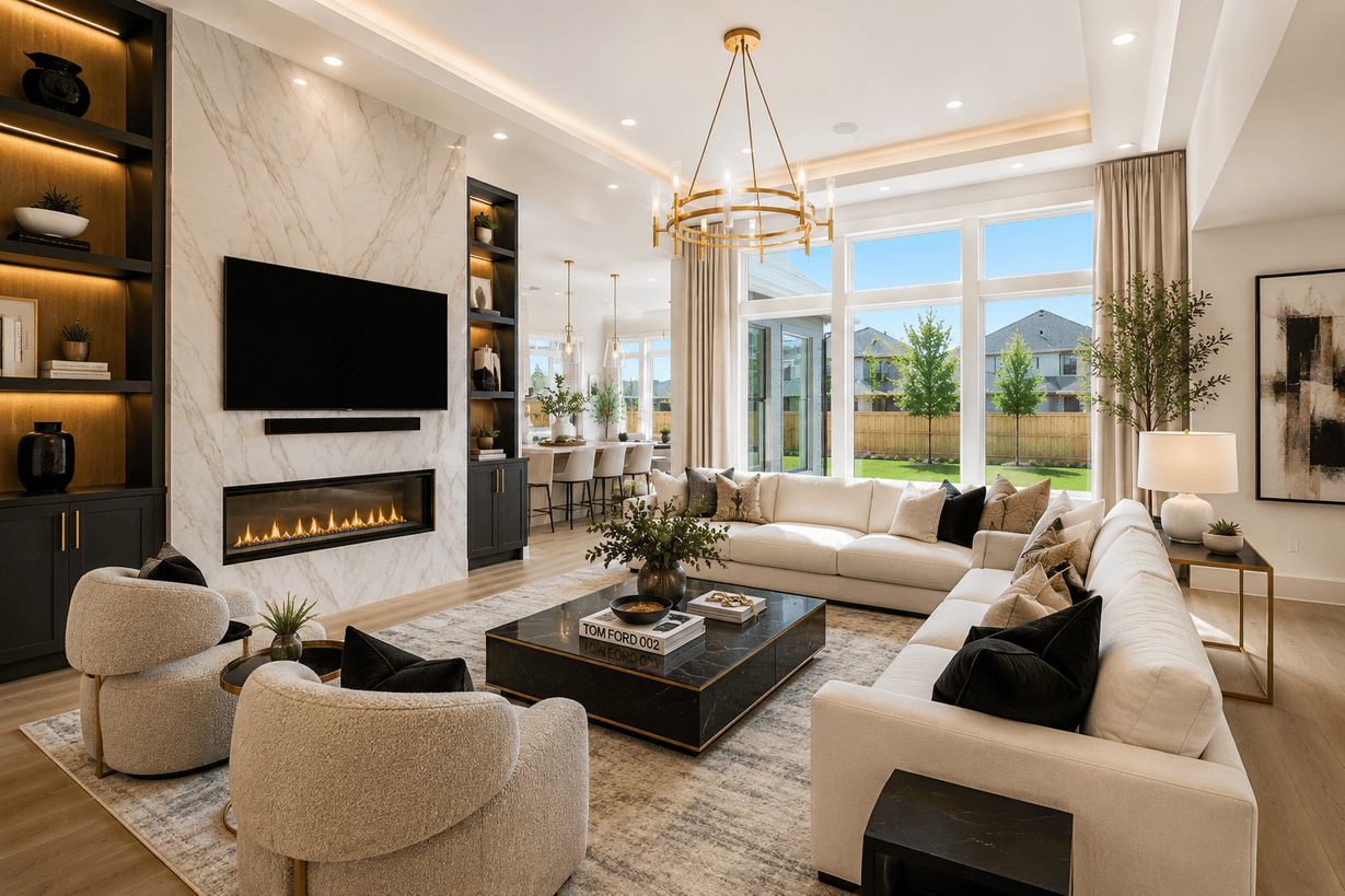 Residential living room interior
